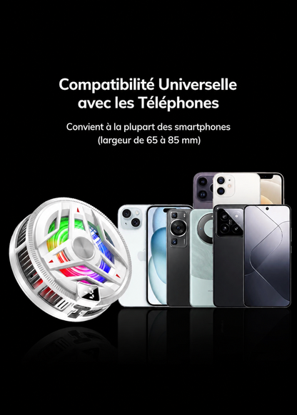 Magnetic Gaming Phone Cooler with Digital Display